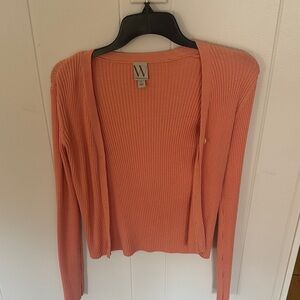 Worthington Women's Peach Cardigan Sweater